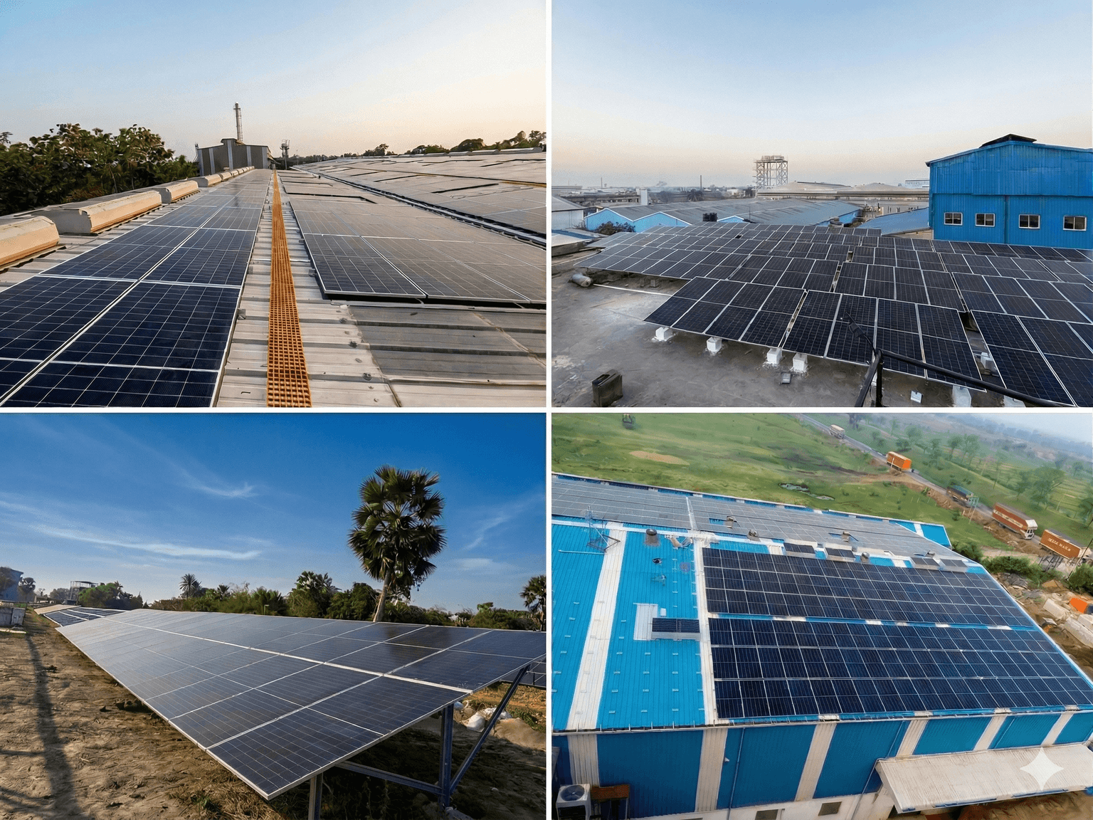 Solar engineer checking panels